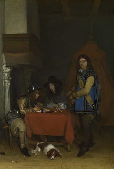 Adriaan de Lelie An Officer dictating a Letter oil painting image